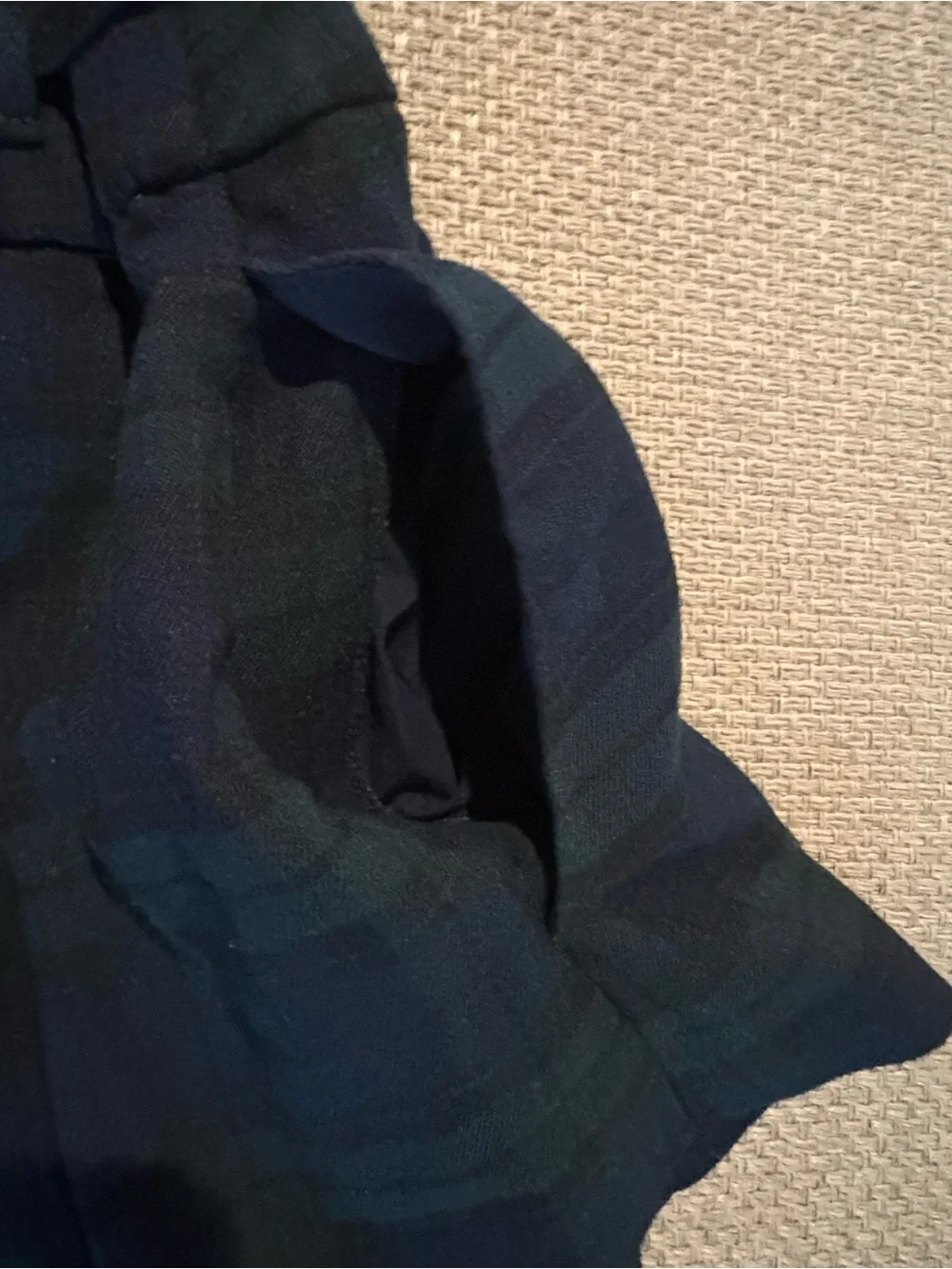Y2K Hollister Micro Mini Skirt XS Pleated Plaid Pockets School Girl Preppy Acade